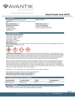Glacial Acetic Acid, 99.5%