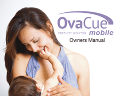 Owners Manual - OvaCue Fertility Monitor