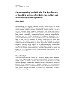 The Significance of Doodling between Symbolic Action and