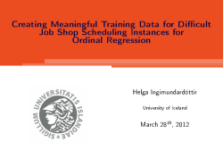 Creating Meaningful Training Data for Difficult Job Shop Scheduling