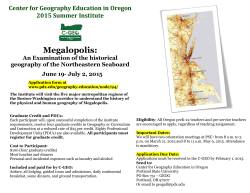 Megalopolis - Portland State University