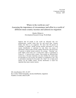 Assessing the importance of circumstance and effort in a world of