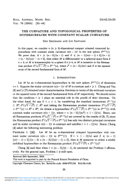 The curvature and topological properties of hypersurfaces with