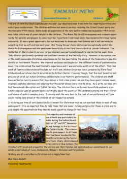 December 2015 - the Fourfields Church of England Primary School