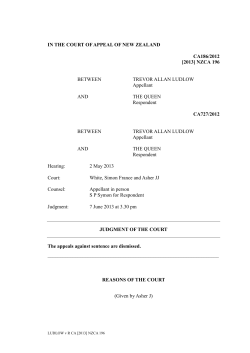 IN THE COURT OF APPEAL OF NEW ZEALAND CA186/2012