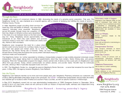8-13 History Sheet - Neighborly Care Network