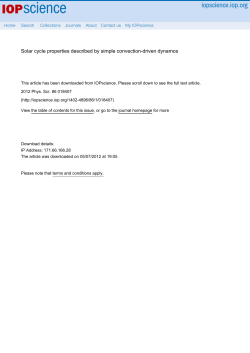 Solar cycle properties described by simple convection