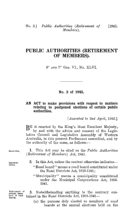 PUBLIC AUTHORITIES (RETIREMENT OF MEMBERS).
