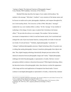 Analog to Digital: The Indexical Function