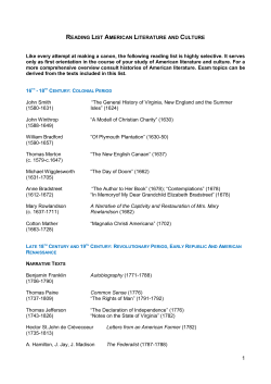 Reading List