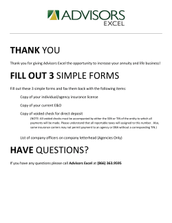 FILL OUT 3 SIMPLE FORMS