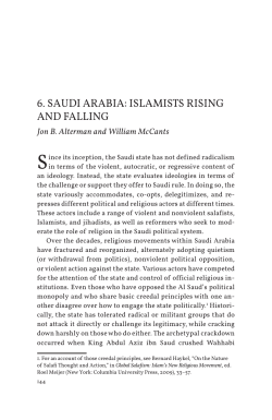 6. saudi arabia: islamists rising and falling