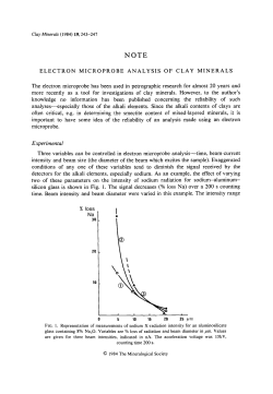 Experimental - Mineralogical Society