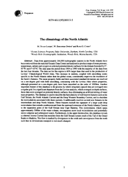 climatology of the North Atlantic - Duke People