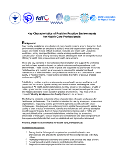 Key Characteristics of PPE for Health Care Professionals