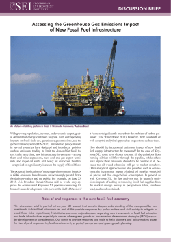 Assessing the GHGs of fossil fuel infrastructure