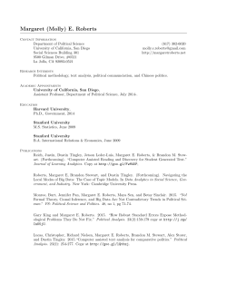 Margaret (Molly) E. Roberts