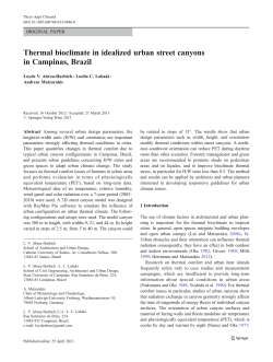 Thermal bioclimate in idealized urban street canyons in