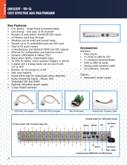 Crescent - Mi-16 Cost effective 16x1 multiviewer