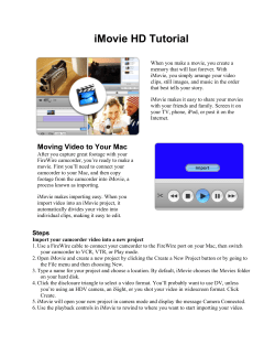 iMovie HD Tutorial