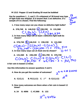 M 1313 Popper 13 and Grading ID must be bubbled Use for