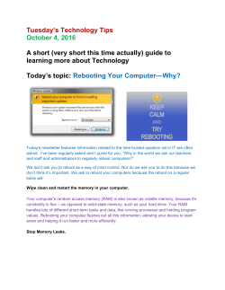 Tech Tips 10-4-2016