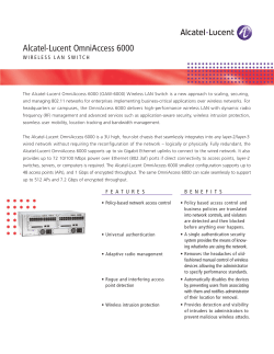 Alcatel-Lucent OmniAccess 6000