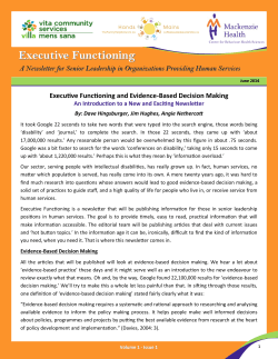 Executive Functioning and Evidence