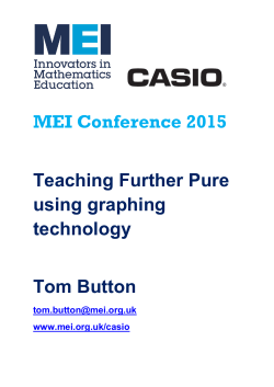 Teaching Further Pure using graphing technology