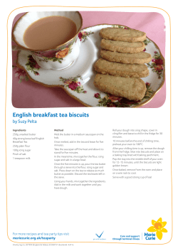 English breakfast tea biscuits