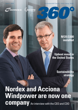 Nordex and Acciona Windpower are now one
