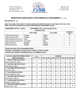 SCHOOL NAME/PERFORMING GROUP