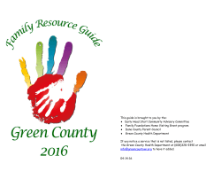 Green County FamilyResource Guide