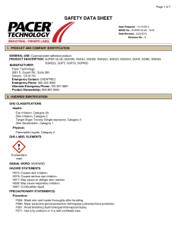 SDS No: E40 adhesive - GHS