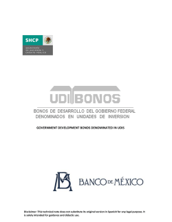 Technical description for Udibonos