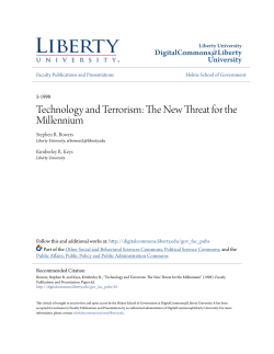 Technology and Terrorism: The New Threat for the Millennium