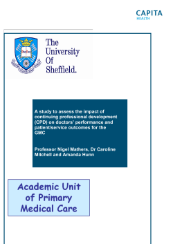 A study to assess the impact of continuing professional development