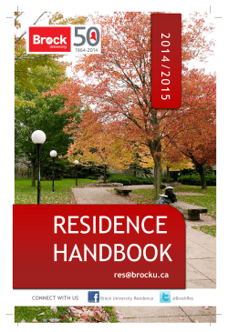 residence handbook