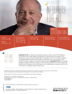 Inequality For All - San Francisco Film Society