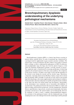 Bronchopulmonary dysplasia: understanding of the
