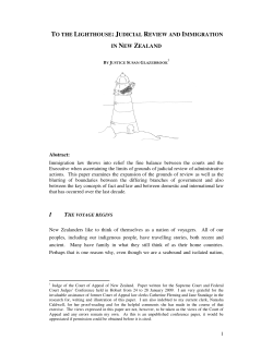 To the Lighthouse: Judicial Review and Immigration