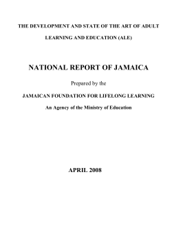 Jamaicas` National Report on the Development and State