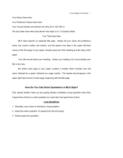 How Do You Cite Direct Quotations in MLA Style?