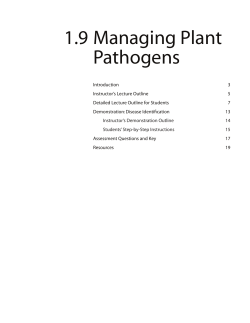 1.9 Managing Plant Pathogens
