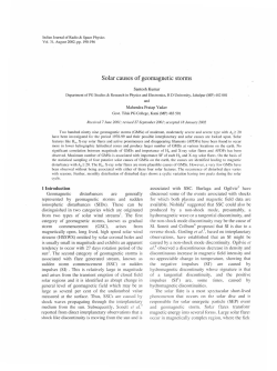 Solar causes of geomagnetic storms