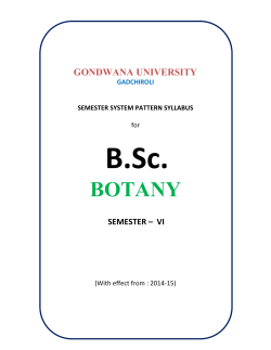 botany - Gondwana University, Gadchiroli