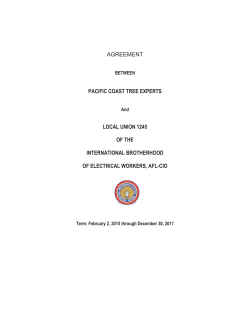agreement pacific coast tree experts local union