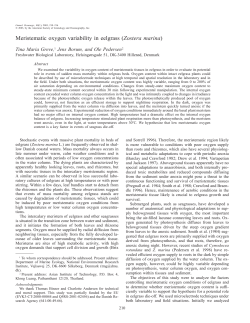 (Zostera marina), pp 210&ndash;216 - Association for the Sciences of