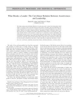 What Breaks a Leader: The Curvilinear Relation Between
