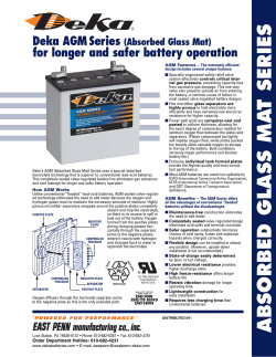 DEKA AGM Series - Battery Electric Inc